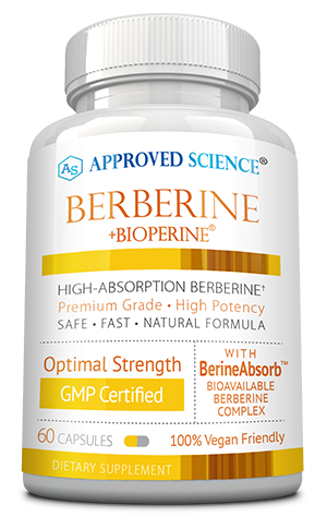 Approved Science® Berberine ingredients bottle