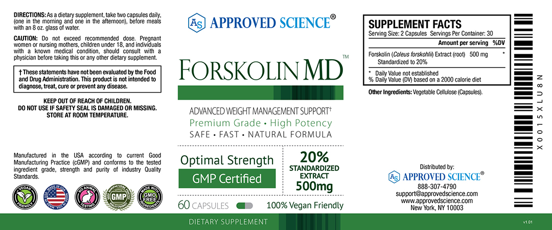 Forskolin MD™ Supplement Facts
