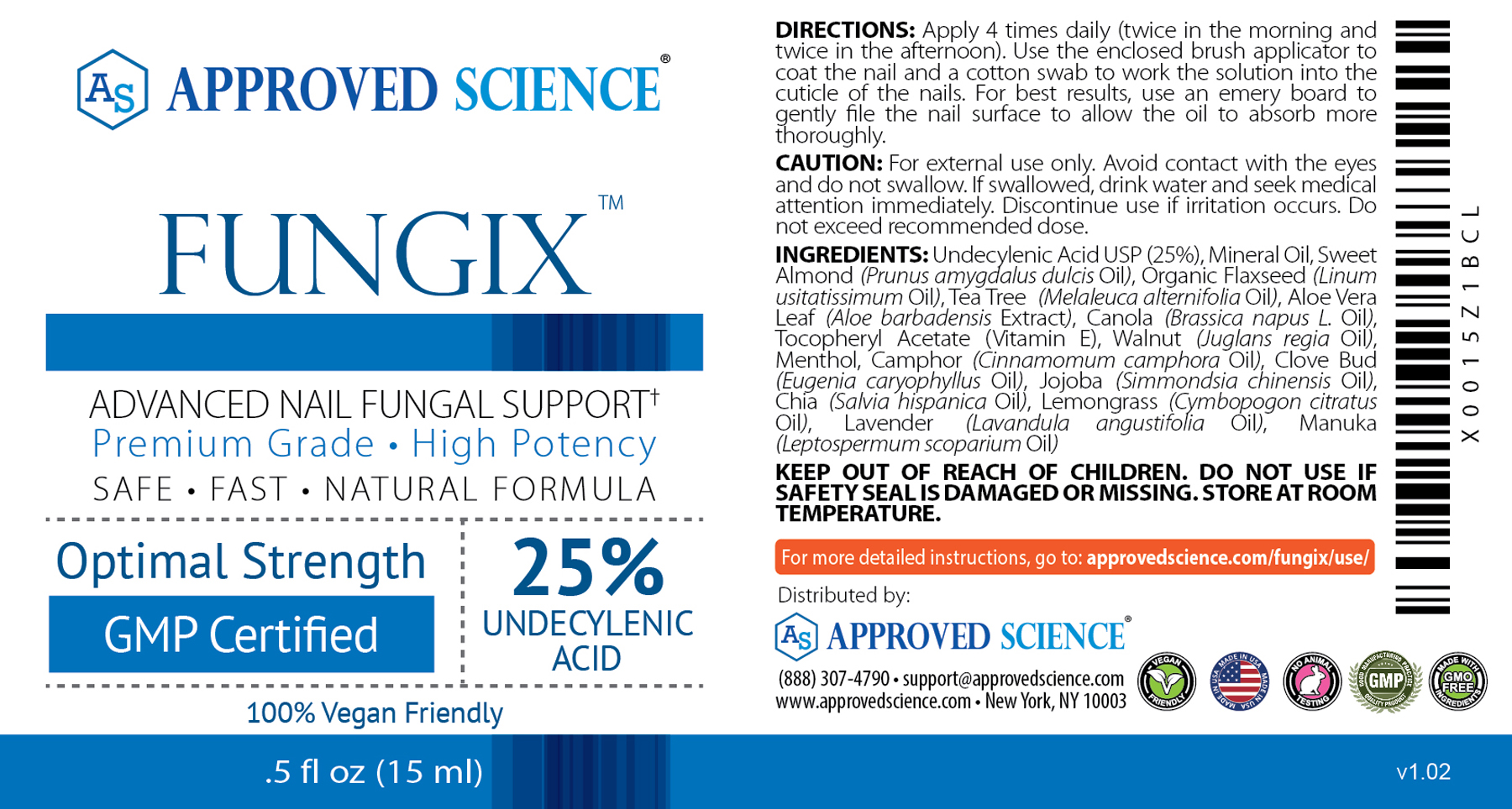 Fungix™ Supplement Facts