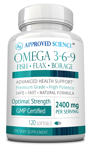 Omega 3-6-9 ingredients bottle