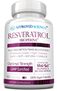 Approved Science<sup>®</sup> Resveratrol Bottle