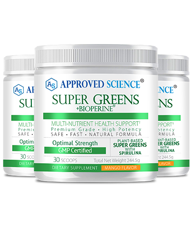 Approved Science® Super Greens Main Bottle